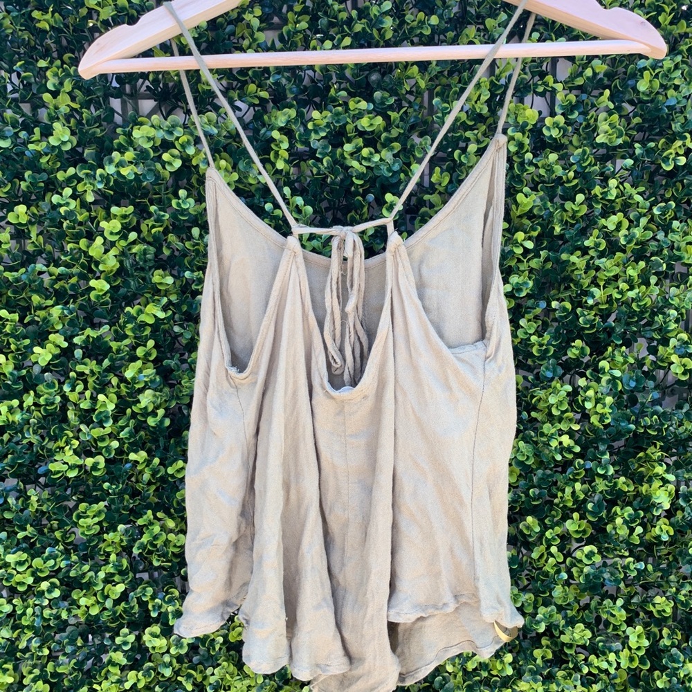 Free People Olive Green Tank